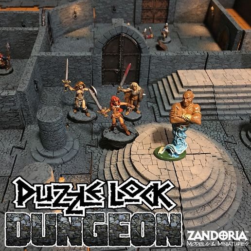 Dungeon_promo2.jpg 3D file PuzzleLock Dungeon・Model to download and 3D print, Zandoria