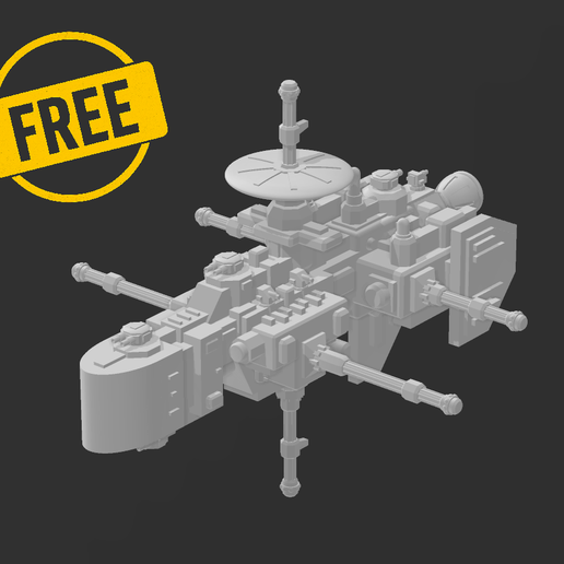 Imperial Auspex Frigate - Pterois Class 3D model