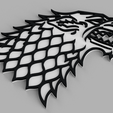 1.png Stark House - Game of Thrones Logo Wolf Wall Picture