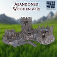 Abandoned-Wooden-Fort-1-p.jpg Verlassene Piratenfestung 28 mm Tabletop Terrain