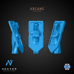 ARCANE Ne sea IW NECVER lore Sec Mn Sano Free 3D file Jinx Arcane・3D print object to download