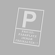 Privat-Parkplatz-Cover-Weiß.png Parking lot sign, Private parking lot, Always keep clear!!!