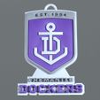 Fremantle-2.jpg AFL Fremantle keychain badge printable and renderable