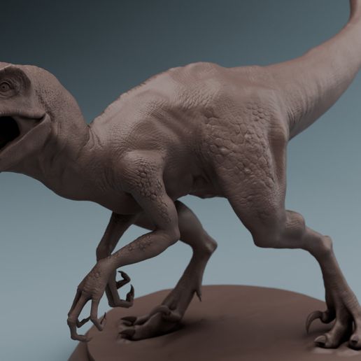 Velociraptor - Jurassic Park miniature, Dinosaur figure 3D model