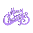 merry-christmas.stl Merry Christmas - Sign