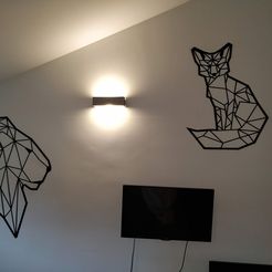 Настенная скульптура Fox II 2D