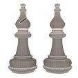 Wireframe-3D-Wooden-Chess-Bishop-1.jpg Sport Objects Collection