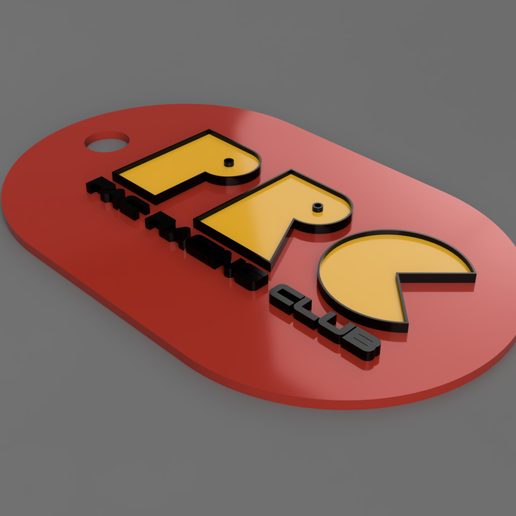 🗝️ Pac Racing Club keychain (Ridge Racer Type 4)・ STL File for 3D ...