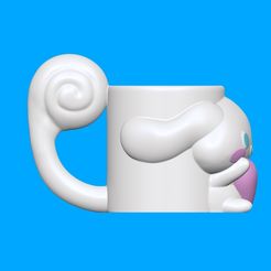 COSTADO-2.jpg Archivo STL Taza Cinnamoroll sanrio・Objeto imprimible en 3D para descargar