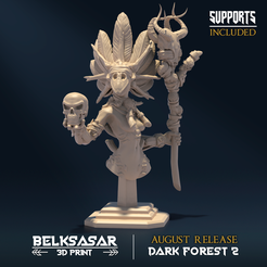 01.png STL file Bust Dark Forest・3D printer model to download, Belksasar3dprint