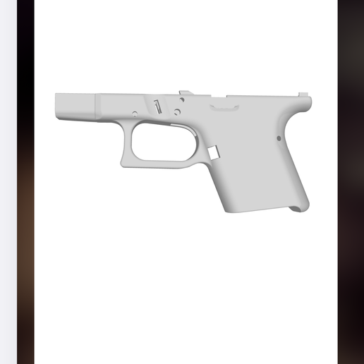 Glock 26 / Glock 27 lower 3D model