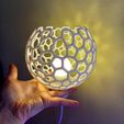 Picsart_23-03-30_13-22-10-363.jpg Voronoi sphere bulb lamp. Lamp shade. Transformer lamp.