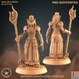 Base size: 25mm PRE-SUPPORTED Nr: 22-07-09 Werewolf Sorceress (Two models)