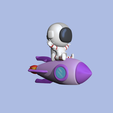 RocketAstronaut3.PNG Cute Rocket Astronaut