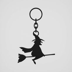 Keychain.jpg Porte-clés - Sorcière / EASY PRINT