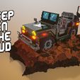 8.jpg 3D military Jeep in mud voxel art