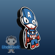 Cults3dImages1.png Capitain America (Chibi) Lampe LED Lightbox