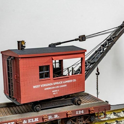🏗️ Spruce Lumber No. 3, American Crane & Derrick Log Loader - G Scale ...