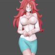 11.jpg ANDROID 21 SEXY STATUE OFFICE GIRL DRAGONBALL ANIME CHARACTER GIRL 3D print model