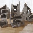 French-Village-Wargaming-Terrain-Destroyed-RD.jpg Normandy France Village VOLUME 2 Set - Intact & Destroyed