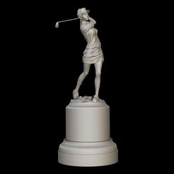 Render.jpg Female Trophy Figure