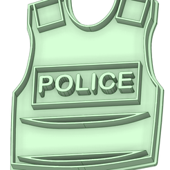 Chaleco_e.png Archivo STL Chaleco Police cookie cutter・Objeto de impresión 3D para descargar