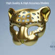 Render-Whole-Valeria-Socialite-Mask.png Valeria Socialite Mask (Diamond Leopard) for Cosplay - Modern Warfare / Warzone 2 - Instant Download STL File for 3D Printing