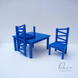 CHILD'S-TABLE-AND-CHAIRS-Miniature-Furniture-Dollhouase-2.png Miniature Child's Table and Chair Set for Dollhouse