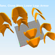 LOWER LEGS ON BED.png Ahsoka Tano, Clone Wars Lower Legs Armor
