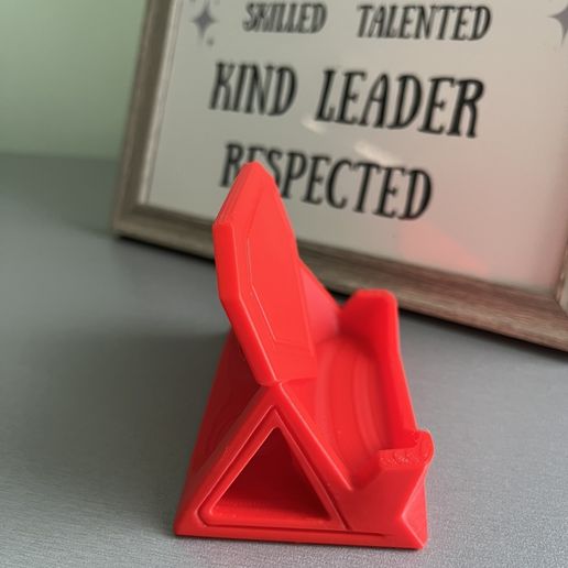 TriCore-Universal-Stand---Side-View.jpeg TriCore Universal Stand — 3D Printable Phone & Card Stand (STL File)