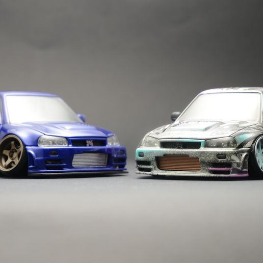 DSCF5916.jpg Nissan Skyline GTR34 tooned model kit