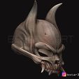 08.JPG Oni Skull Mask - Hannya Mask-Devil Mask For cosplay 3D print model