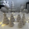 IMG_1684.jpeg Minimalist Christmas Tree Set – 4 Styles (Snowy, Snowy with Star, Ribbed, Ribbed with Star) – 3D Printable STL Files, Scalable Holiday Decor
