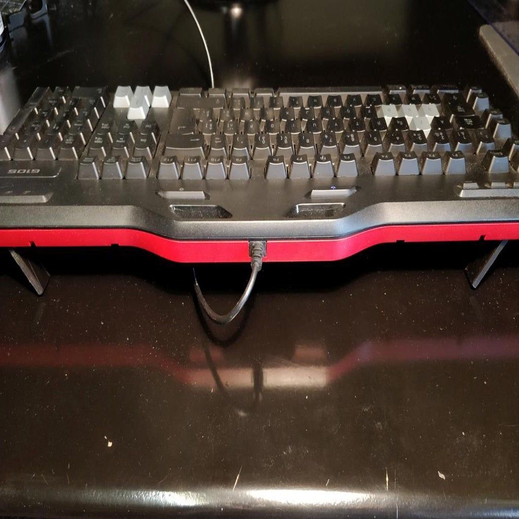 Download free OBJ file kEYBOARD LEG FOOT FOR LOGITECH G105 • 3D print design ・ Cults