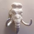 20220828_182105.jpg woolly mammoth head wall mount STL