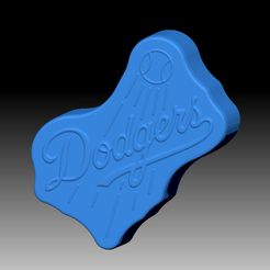 Dodgers.jpg Fichier STL DODGERS SHAMPOING SOLIDE ET MOULE POUR POMPE À SAVON・Objet imprimable en 3D à télécharger