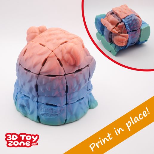 2GotoTheGoatC_3DToyZone.jpg 3D головоломка Куб - печать на месте - Куб монстров #2 Гото Козел