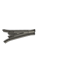 Schienenherz.png 0-0e, Gauge 0-0n30, 1/45 three-rail track, threading out