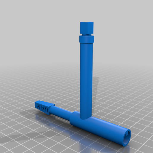 British Rail Carriage Key (T-Key) model 3D model