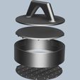Captura-de-pantalla-2022-10-02-a-las-12.09.54.jpg Archivo STL Hamburger Maker Vegan (dryer holes) Vegetals Meat・Diseño para descargar y imprimir en 3D