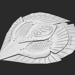 Elven_Shield_01.jpg Descargar archivo Escudo de los Elfos Skyrim STL Modelo Digital 3D Imprimir Cosplay • Modelo para imprimir en 3D, TheSTLSmith