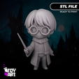 Harry-Potter-01.png Harry Potter Chibi Wizard - STL Figure