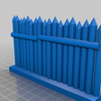 long_wall_unstpd1_1.png Free STL file French and Indian Wars - The Modular Fort・Template to download and 3D print