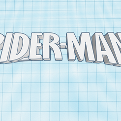 Spider_Man-name.png Fichier STL gratuit Décor de nom Spider Man Ornement d'affichage・Modèle à télécharger et à imprimer en 3D
