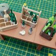 IMG_20210208_122637.jpg STL file Dollhouse: bottles and bottles carriers set・3D printing idea to download
