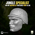 7.png Jungle Specialist head for Action Figures