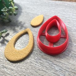 IMG_8204.jpeg STL file DOUBLE DROP CLAY CUTTER. DOUBLE DROP CLAY CUTTER・3D printable model to download