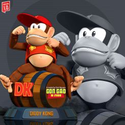 Diddy_Kong_3D_fix2.jpg Fichier 3D Diddy Kong・Objet pour imprimante 3D à télécharger