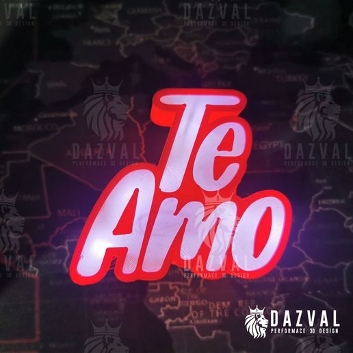 LLAVERO TE AMO 6cm 3D model