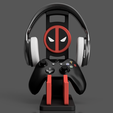 Controller-and-Headset-Stand-Deadpool-03.png Deadpool Dual Controller & Headset Stand